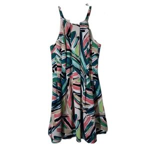 Vince Camuto Halter Neck Fit & Flare Dress  Sz 14
